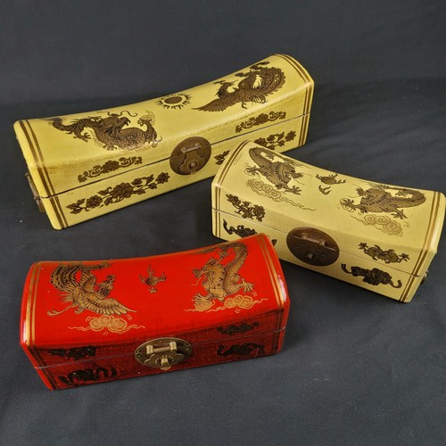 Vintage schatullen 40cm - 3x,