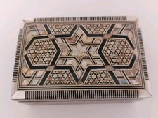 Alte Intarsien Holzschatulle