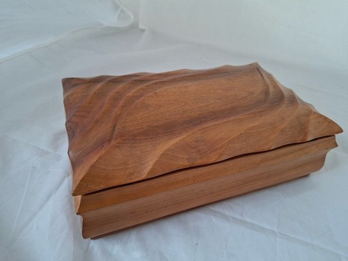 Vintage holz schatulle - holz,