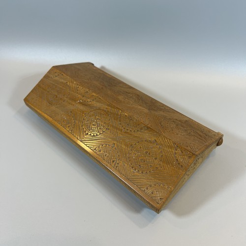 Vintage holz schatulle mit - vintage, holz-schatulle