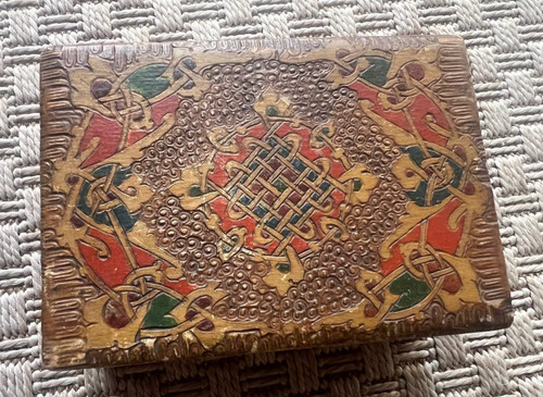 Vintage holzschatulle - vintage,