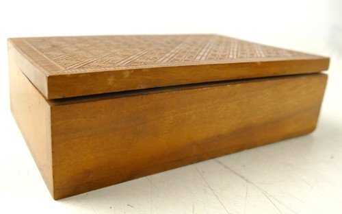 Holzbox 50er jahre - holzbox,
