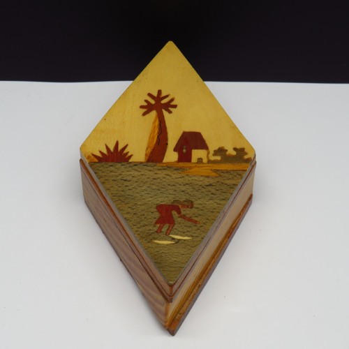 Vintage holzdose 1970er - holzdose,