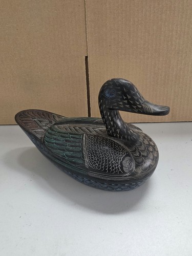 Vintage holz ente dose - ente,