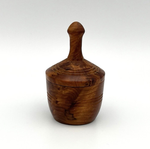 Vintage holzschatulle thuja - holzschatulle,