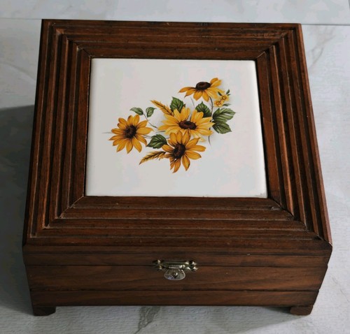 Vintage holzdose mit - holzdose,