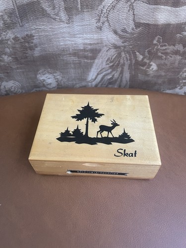 Skat holzbox schatulle kasten - skat,