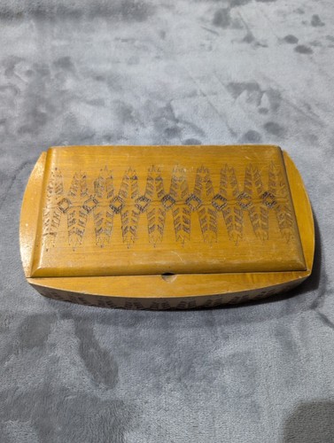 Vintage holz schatulle - holz,