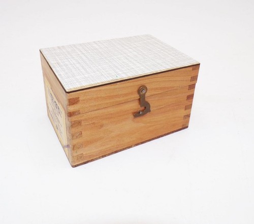 Alte holz schatulle box ddr - box,
