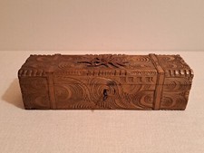 Alte Edelweiss Holzschatulle