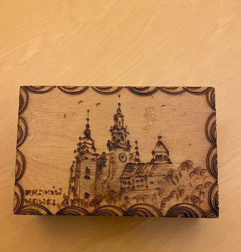 Holzschatulle mit krakau - mit, motiv